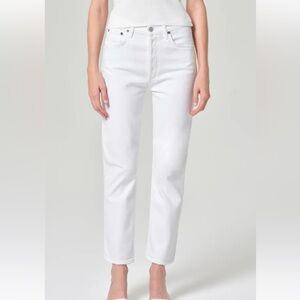 Agolde Women's Riley high-rise Street crop. Size 23.
